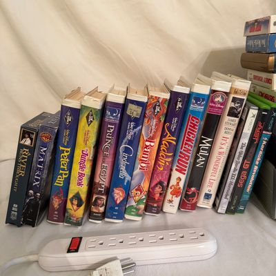 DVD & VHS Player with Tapes and DVD’s (LR-BM)