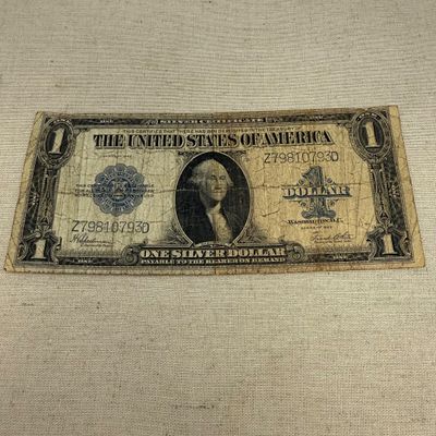 1923 $1 Silver Certificate “Horse Blanket” (ST-BM)