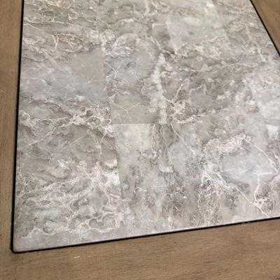 Marble Top End Table with Ornate Frame (D-BM)