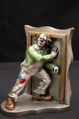 Vintage Mida Argenti Hand Painted With 925 Silver