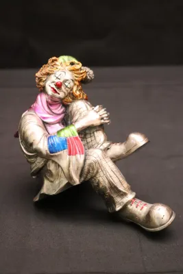 Vintage Mida Argenti Hand Painted With 925 Silver