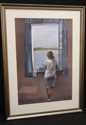 Salvador Dali Art Print, Titled "Figure At A Window" 1925