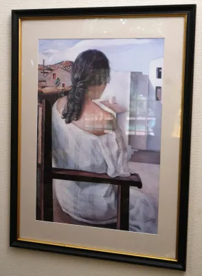 Salvador Dali Art Print Titled "Seated Girl Seen From The Back", 1925