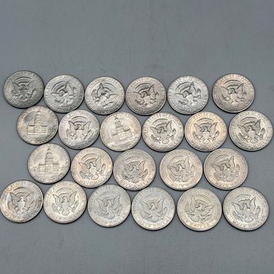 LOT 22: Lot of 23 Kennedy Half Dollars - 1970s-80s