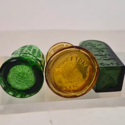 LOT 19D: Collection of Colorful Wheaton Glass Bottles