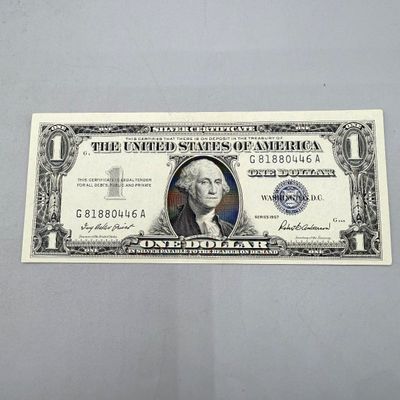 LOT 23: One Dollar Silver Certificates (10) Series 1957