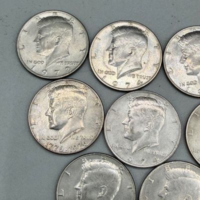 LOT 22: Lot of 23 Kennedy Half Dollars - 1970s-80s