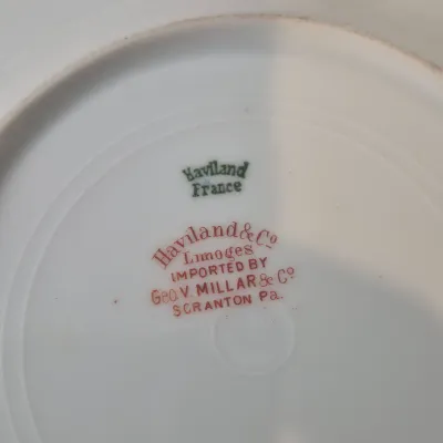 LOT 18D: Haviland Limoges Hand Painted Rose Pattern Porcelain Collection
