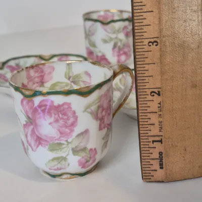 LOT 18D: Haviland Limoges Hand Painted Rose Pattern Porcelain Collection