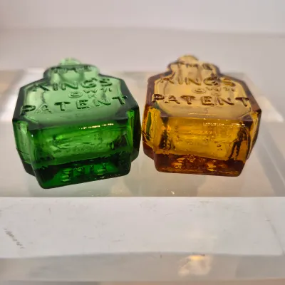 LOT 19D: Collection of Colorful Wheaton Glass Bottles