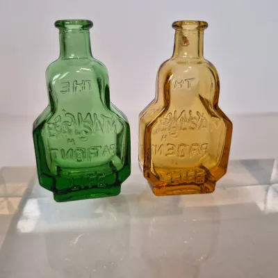 LOT 19D: Collection of Colorful Wheaton Glass Bottles