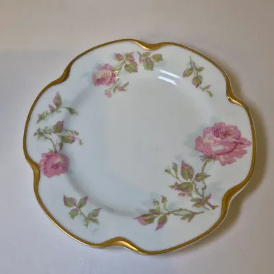 LOT 18D: Haviland Limoges Hand Painted Rose Pattern Porcelain Collection