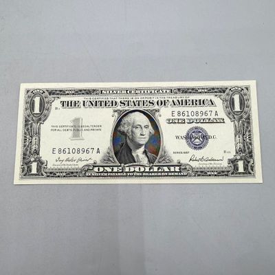 LOT 23: One Dollar Silver Certificates (10) Series 1957