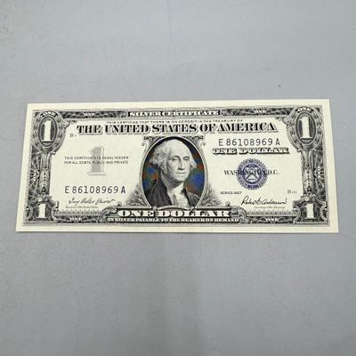 LOT 23: One Dollar Silver Certificates (10) Series 1957