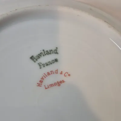 LOT 18D: Haviland Limoges Hand Painted Rose Pattern Porcelain Collection