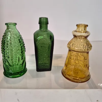 LOT 19D: Collection of Colorful Wheaton Glass Bottles