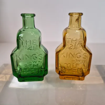 LOT 19D: Collection of Colorful Wheaton Glass Bottles