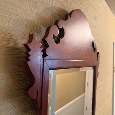 Wooden Framed Beveled Mirror (H-MG)