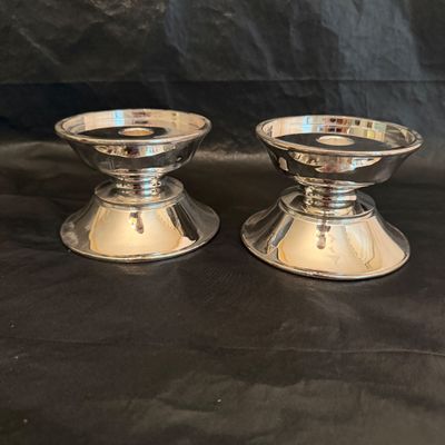 Bimmingham Pewter & Royal Limited Silverplated Candleholders (LR-MG)