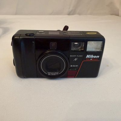 Nikon Zoom Touch 470 & Nikon Tele Touch 35MM Cameras With Carrying Cases (GB-MG)