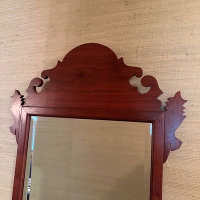 Wooden Framed Beveled Mirror (H-MG)