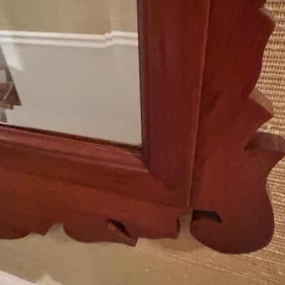 Wooden Framed Beveled Mirror (H-MG)