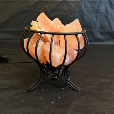Pair of Himalayan Salt Lamps with Dimmer Switches (DR-MG)