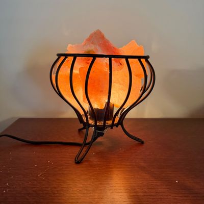 Pair of Himalayan Salt Lamps with Dimmer Switches (DR-MG)