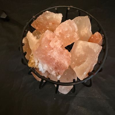 Pair of Himalayan Salt Lamps with Dimmer Switches (DR-MG)