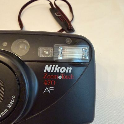 Nikon Zoom Touch 470 & Nikon Tele Touch 35MM Cameras With Carrying Cases (GB-MG)