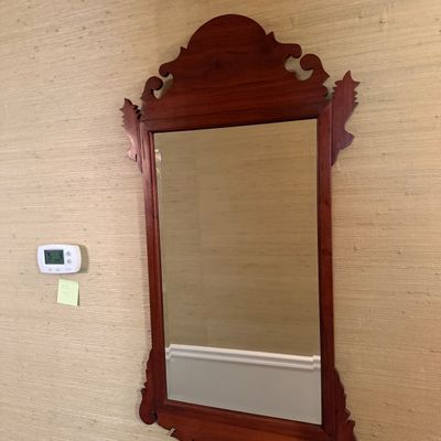 Wooden Framed Beveled Mirror (H-MG)