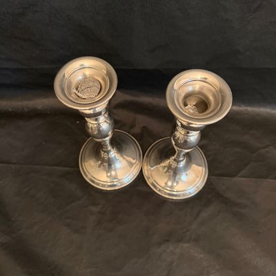 Bimmingham Pewter & Royal Limited Silverplated Candleholders (LR-MG)