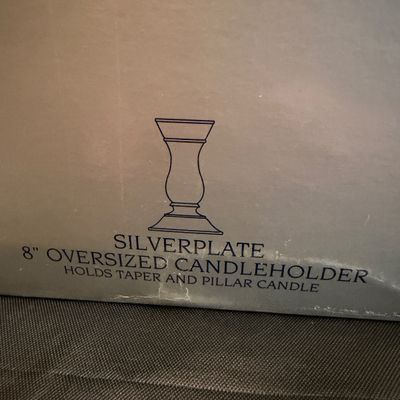 Bimmingham Pewter & Royal Limited Silverplated Candleholders (LR-MG)