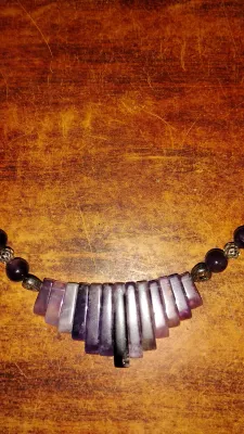 Amethyst Bar Necklace