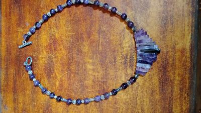 Amethyst Bar Necklace