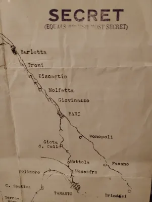 WWII British Secret Map