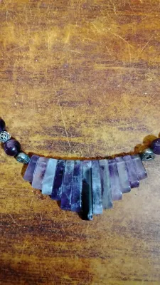 Amethyst Bar Necklace