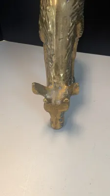 Solid Brass Buck Statue & Brass Doe (She is not solid)