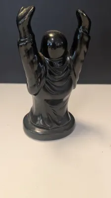 Black Ceramic Buddha Raising Arms