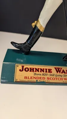 Johnnie Walker Figure Whisky Vintage Advertising Bar-ware Display