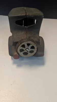 Vintage Cast Iron Model T Car 5" & Cast Iron Tow Truck Wrecker