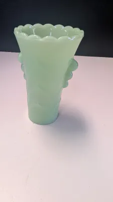 Vintage Fire King Jadeite Green Art Deco Bud Vase #8
