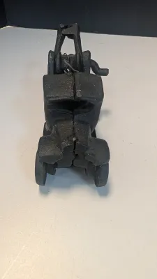 Vintage Cast Iron Model T Car 5" & Cast Iron Tow Truck Wrecker