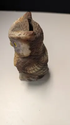 Vintage Lefton Owl Coin Bank Piggy Bank