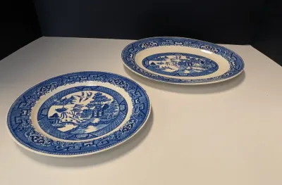 6 Plates - Homer Laughlin Made In USA (4) L 48 N 8 & (2) A 49 N 6 - Plates
