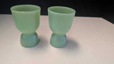 Vintage Fire King Jadeite Egg Cups
