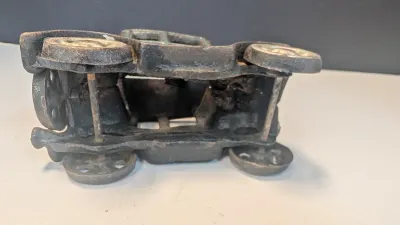Vintage Cast Iron Model T Car 5" & Cast Iron Tow Truck Wrecker