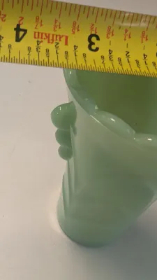 Vintage Fire King Jadeite Green Art Deco Bud Vase #8
