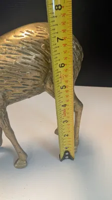 Solid Brass Buck Statue & Brass Doe (She is not solid)