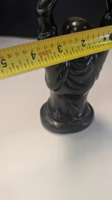 Black Ceramic Buddha Raising Arms